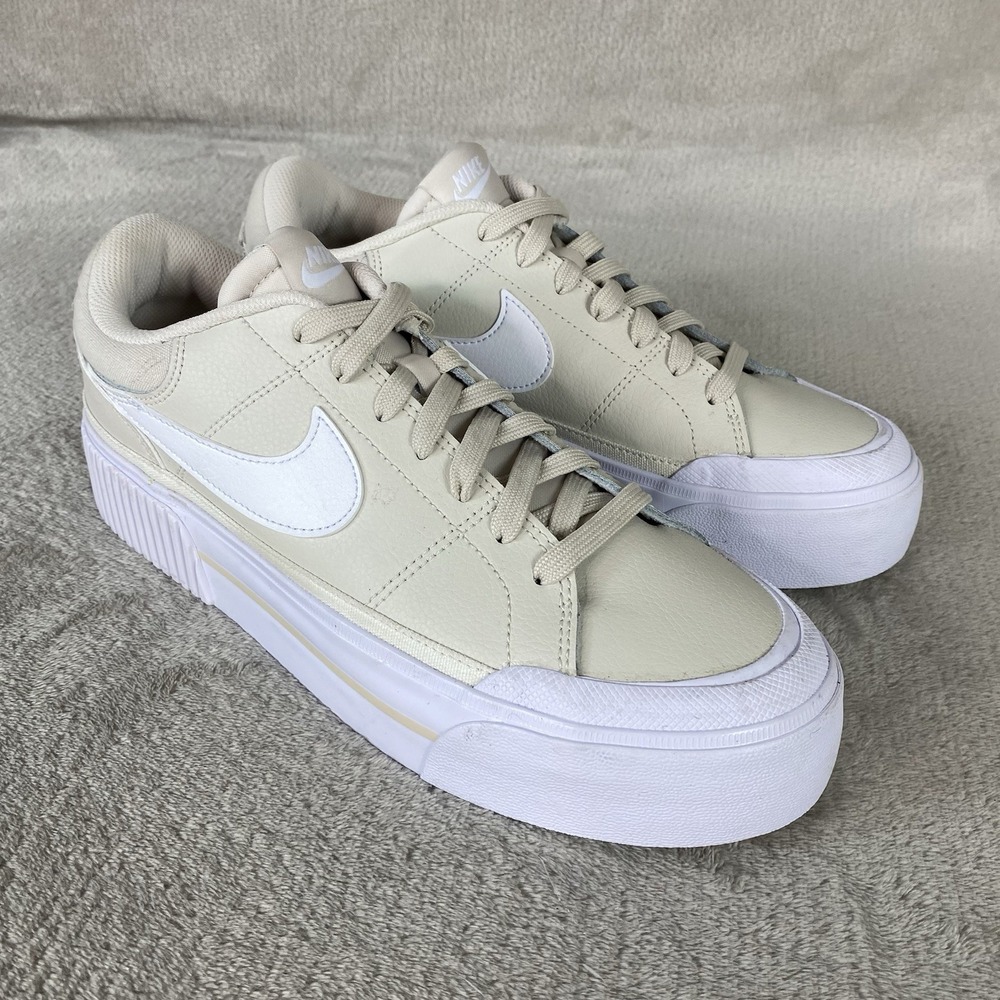 Nike Court Legacy Lift Shoes Womens Size 10 Orewood Brown Leather Sneakers NEW